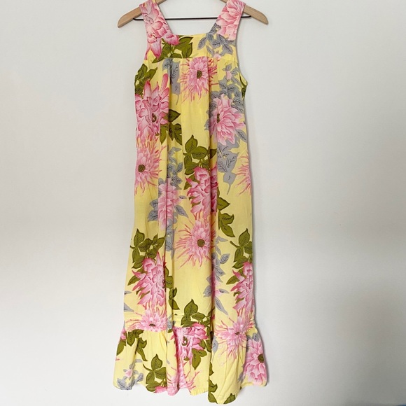 Soft Surroundings Maxi Floral Yellow Lace Dress - Picture 5 of 10